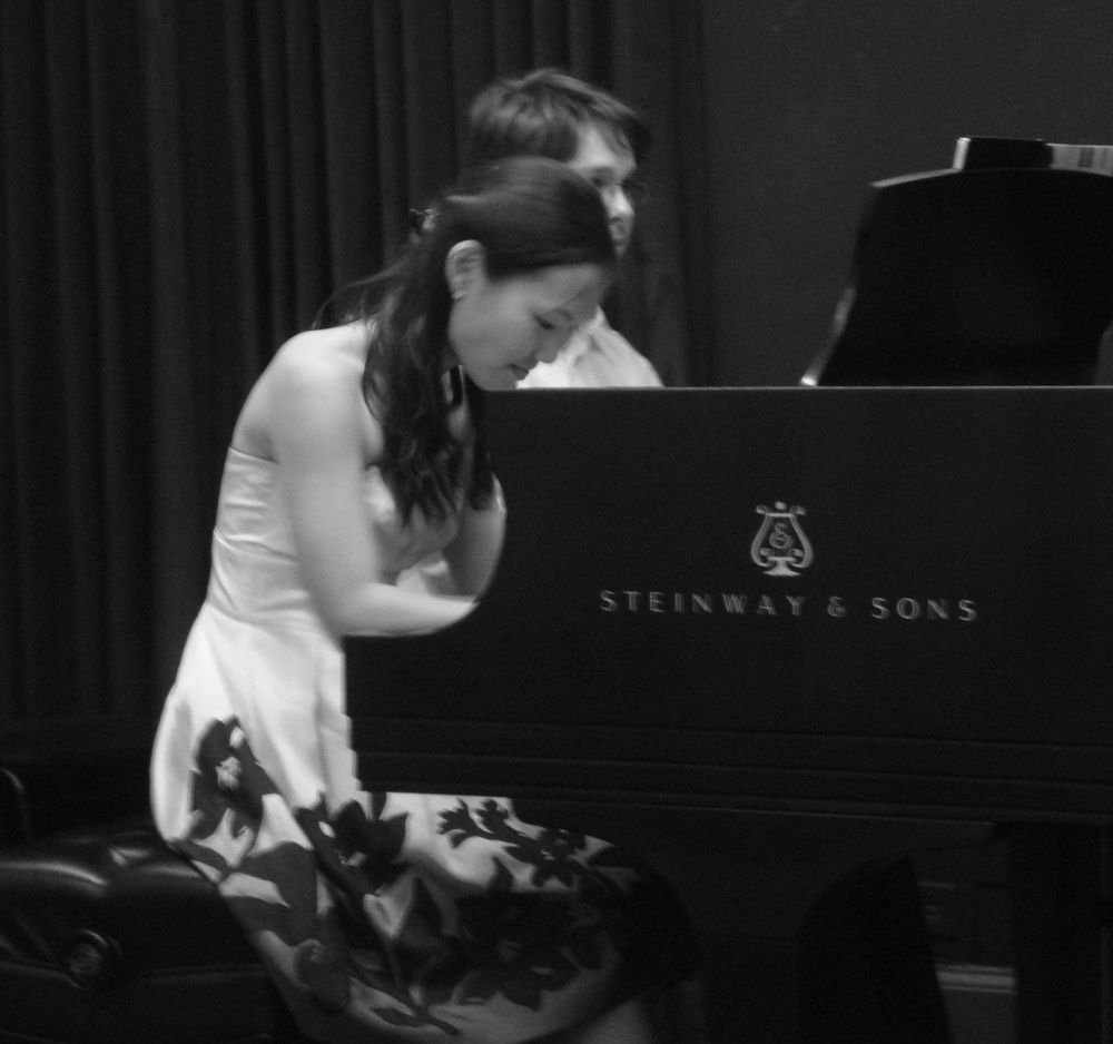 Heeyeon and Victor perform Mahle's music in Steinway Hall, New York, NY